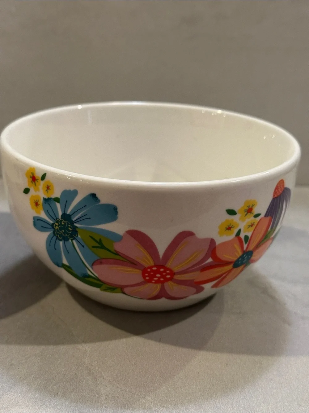 Set of 2 Royal Norfolk Colorful Daisy Cereal Bowls Spring Fling 5.5